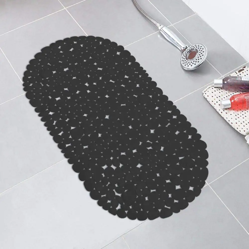 Hjyi Bath Mat/69x35cm, Square Bathroom Non-Slip mat, PVC Bathroom Anti-Fall Massage Foot mat