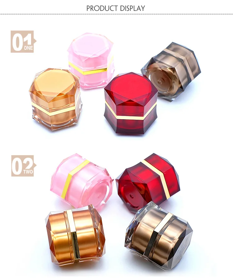 Custom Size 100ml Acrylic Plastic Jar Cosmetic Frosted Jar 5 Gram