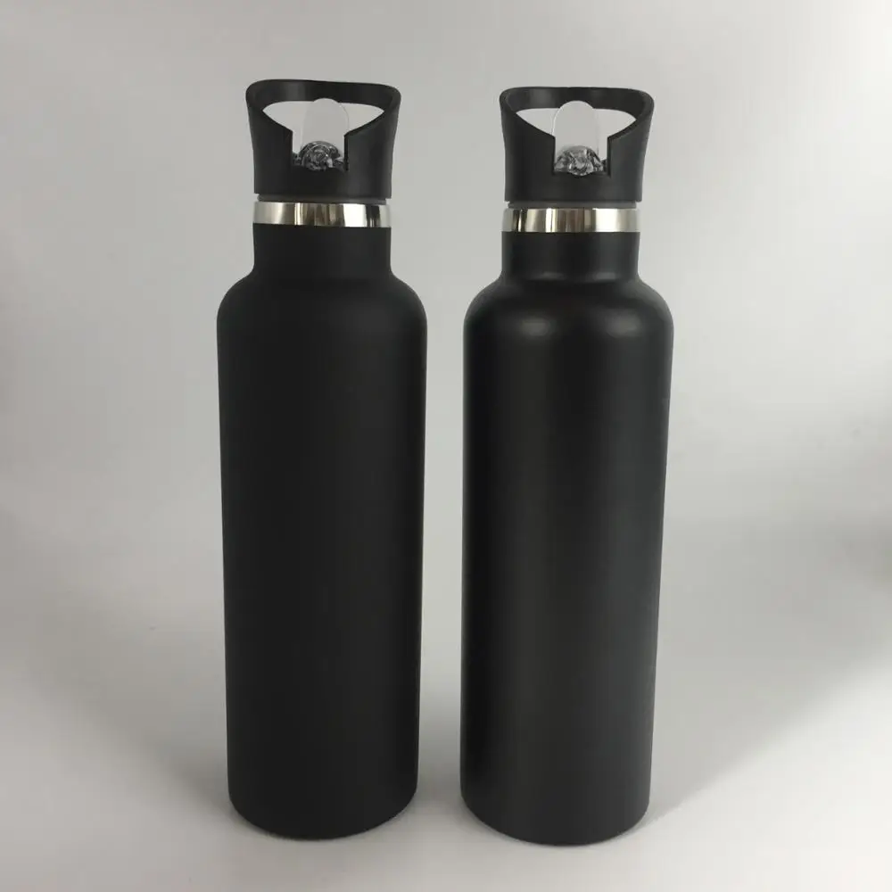 600ml Soft Rubber Coating Double Wall Stainless Steel Thermos Sport