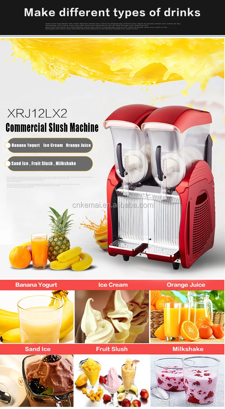 Commercial Use Large Capacity Comai Xrj12lx2 Slush Machine Buy