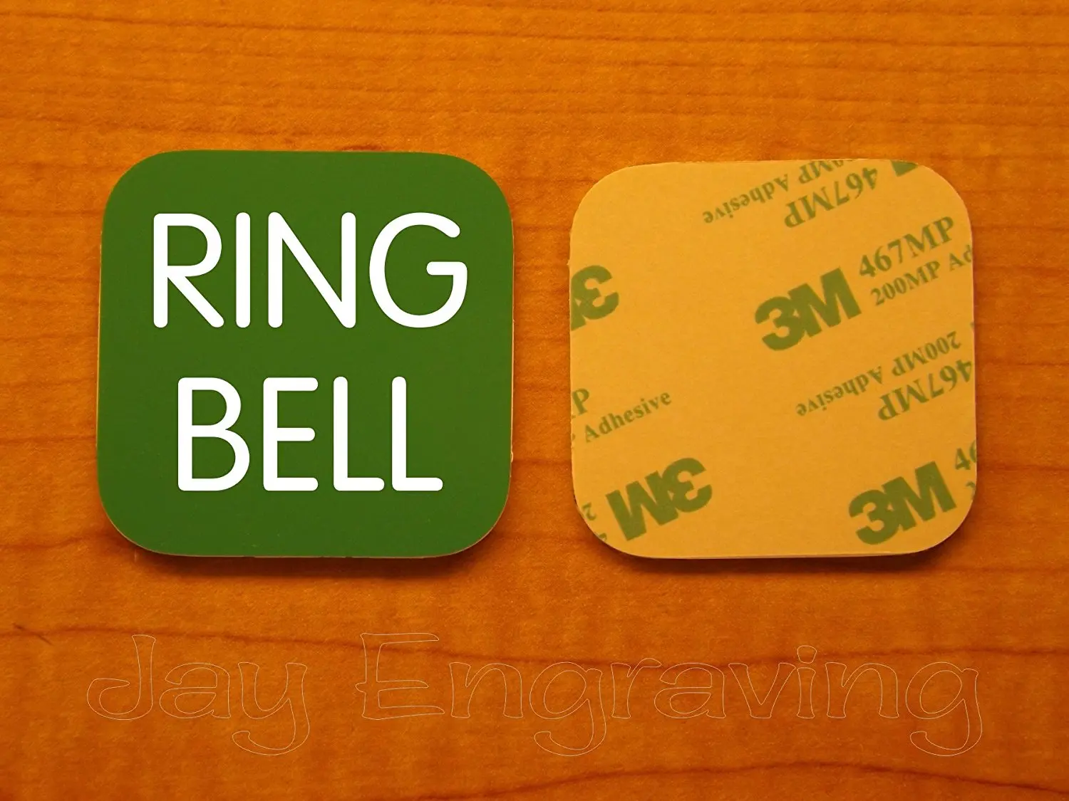 Engraved Office Door Signs Find Get Quotations Engraved 3x3 Inch Ring Bell Adhesive Backed Plate Door Name Tag Sign