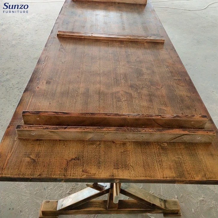 Rustic Wooden Folding Table For Farmhouse Event Venue Dining Buy