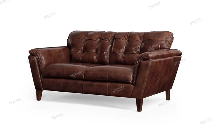 Lowest Price Products Couches Goodlife Sex Brown Pure Leather Sofa Set