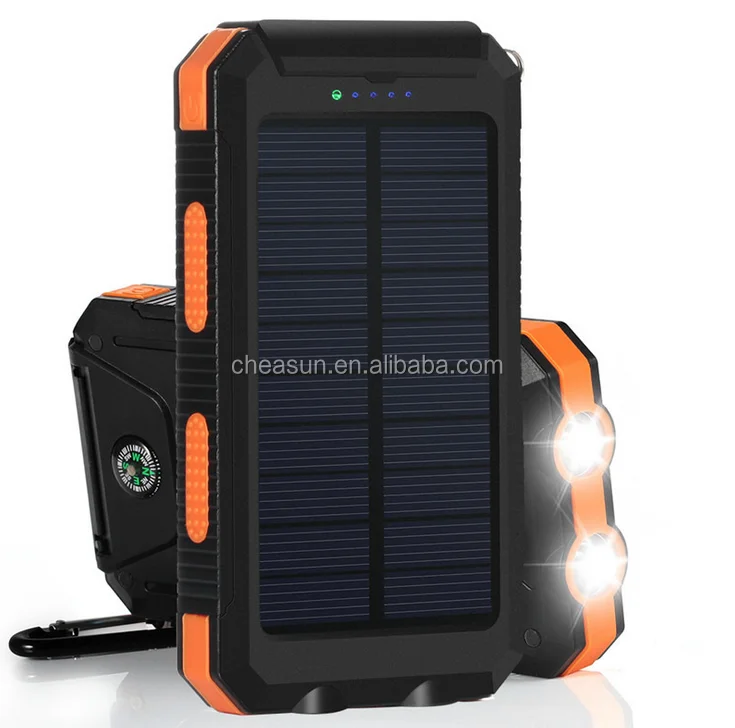 2016 high quality IP67 waterproof solar power bank, solar cell power bank 10000mAh 2016 high quality IP67 waterproof solar power bank, solar cell power bank 10000mAh