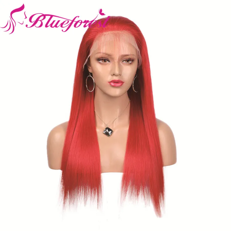 Natural Virgin Hair 100 Human Hair Red Wig Wholesale Red Full