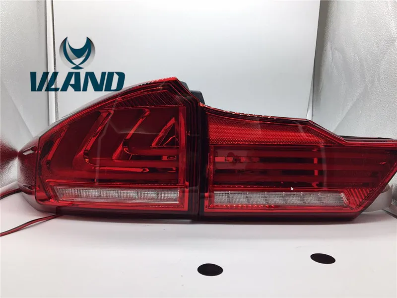 VLAND manufacturer for car taillight for CITY  2014-2018  LED taillight with sequential indicator+DRL+reverse light+park light