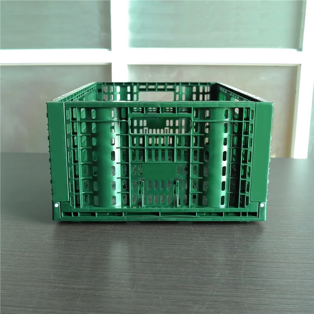 Vented Type Harvest Use Rpc 6423 Plastic Collapsible Storage Basket And