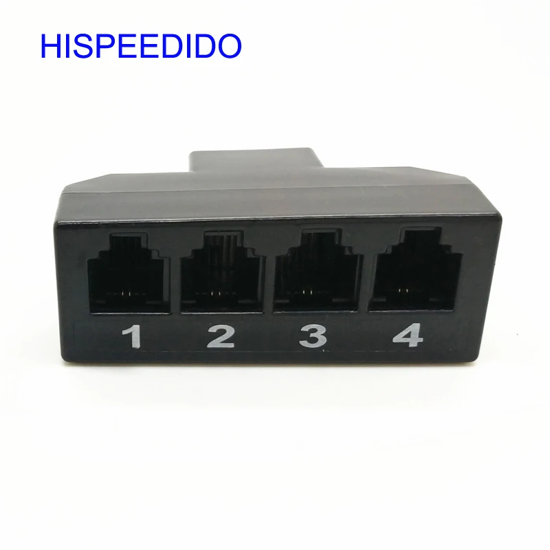 Rj45 In To Rj11 4 Port Ports 6p2c 6p4c 6p6c Extension Socket Connector Jack Phone Jack