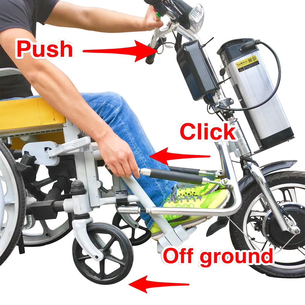 Lithium battery power climp chair electric trailer handcycle drive wheelchair