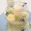 ball shape clear vase for events table decor,round glass fish bowl tank,glass flower container