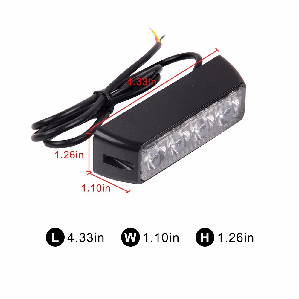 Motorcycle Light 12v 3w 3led Motorcycle Led Strobe Light Waterproof
