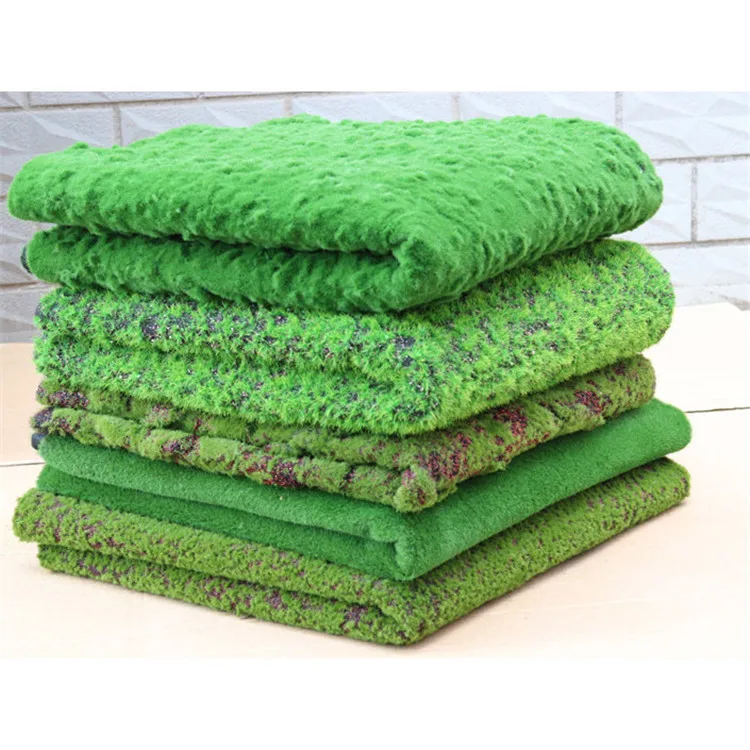 K3125 High Density 100x100x3cm Green Grass Artificial Moss Carpet Roll