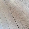 brownish oak hardwood flooring with wire brushed surface