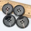 High-grade Black Coffee 4 Eyes Button Resin Leisure Suit /Coat/Windbreaker Button
