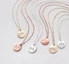 Transit Jewelry Disc Plane Bus Necklace Latest Design Simple Style Silver Plane Circle Necklace
