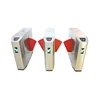 Access control 304 stainless steel automatic Flap Barrier Turnstile with RFID Card Reader Counter