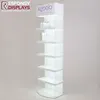 Pos customer Acrylic floor LED cosmetics display Make up stand for beauty