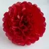 Meilun Art & Craft Red Tissue Paper Pom Poms For Wedding Party Decoration