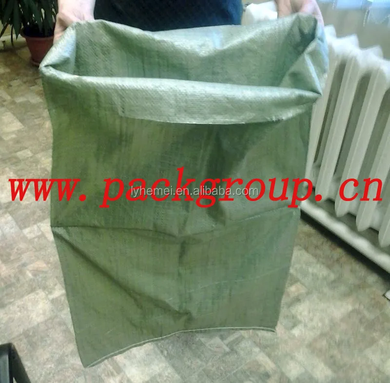 low price sell recycled green color polypropylene bags for co<em></em>nstruction waste