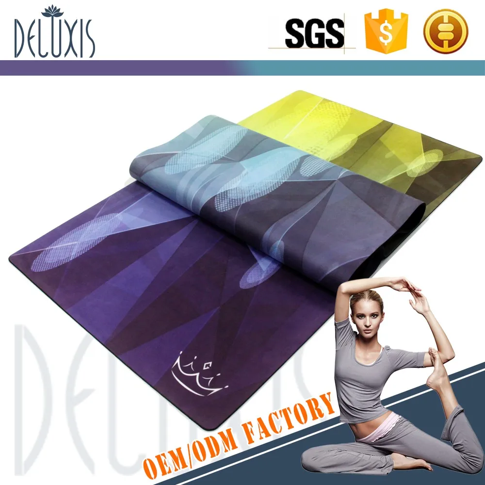 Heat Printed Pilates And Neoprene Exercise Microfiber Yoga Matt Custom