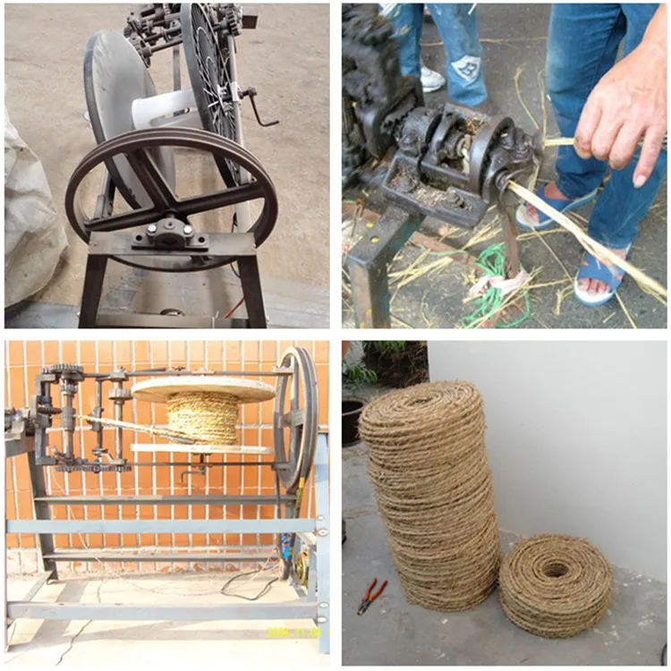 Neweek 330mm Electric Stalk Weaving Jute Grass Rope Making Machine
