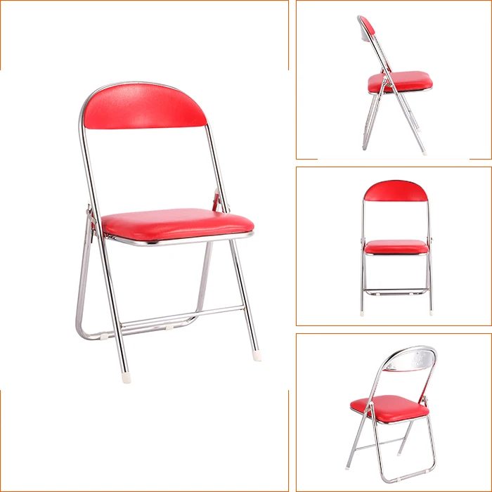 sillas plegables pu rojo sillas plegables pu rojo