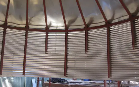 stainless steel conical hopper silo