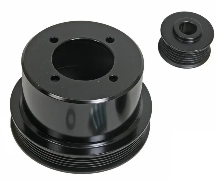 Dongguan High Quality Cnc Aluminum V Flat Belt Pulley Auto Engine