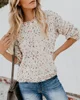 Wholesale Fashion Birthday Cake Remix Speckled Knitted Sweater Women