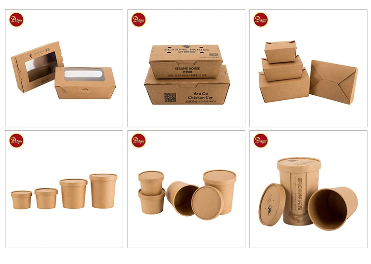 Free Sample Biodegradable Single Wall Kraft Paper Salad Bowl with Lids for Food Salad Take Away Container to Go Paper Bowl