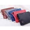 Monogram Genuine Leather Women Clutch Travel Toiletry Makeup Pouch Hand Bags for Lady