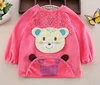 Baby pants autumn and winter new children's apron waterproof long-sleeved anti-dressing boys and girls down jacket pocket apron