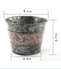 Freestanding Decorative Bucket Shape Design Antique Style Durable Metal Flower Plant Holder Pot Stand