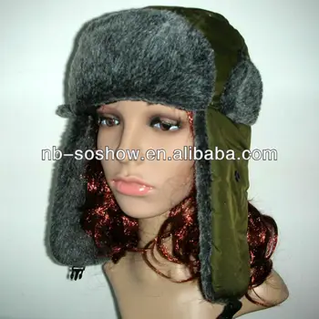 green earflap hat