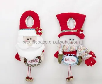 2018 Hot Sale Tree Ornaments Wholesale Handmade Felt Santa Claus Snowman Craft Decoration Trendy Christmas