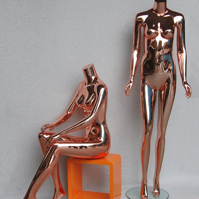 Fashion Window display female gold mannequin