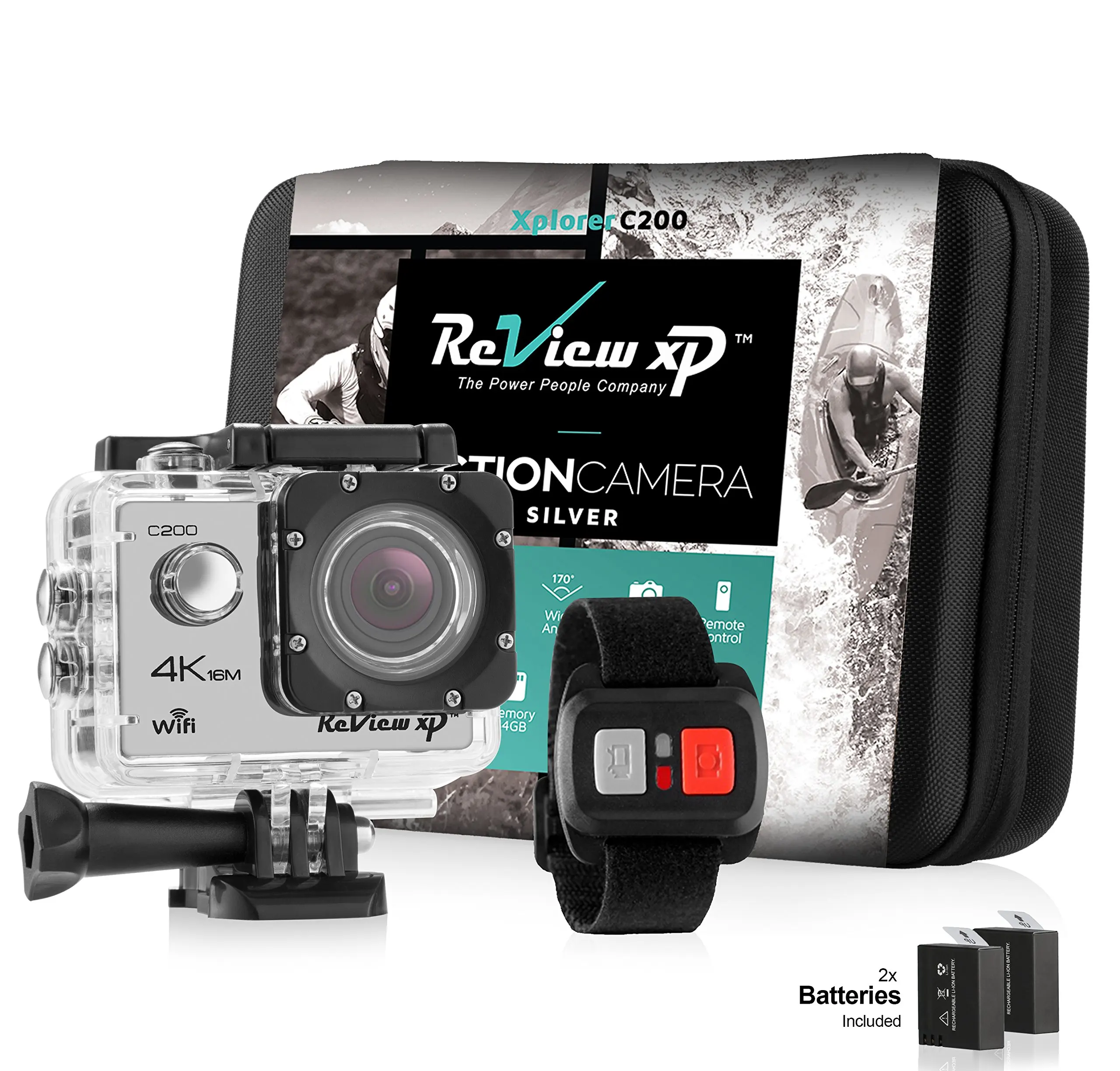 47.95. Review XP C200 16MP 4K Action Camera - Waterproof - Wi-Fi - 170Â ° A...