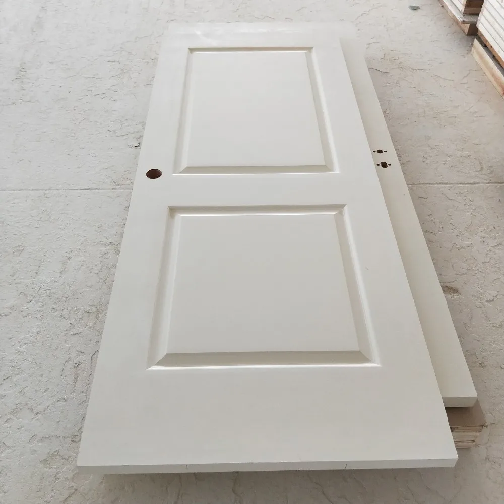 Smooth Surface Pre Hung Primer Finishing Interior Moulded 2 Panel Door