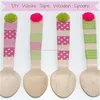 Decorative Wooden Party Spoons Disposable and Eco Friendly