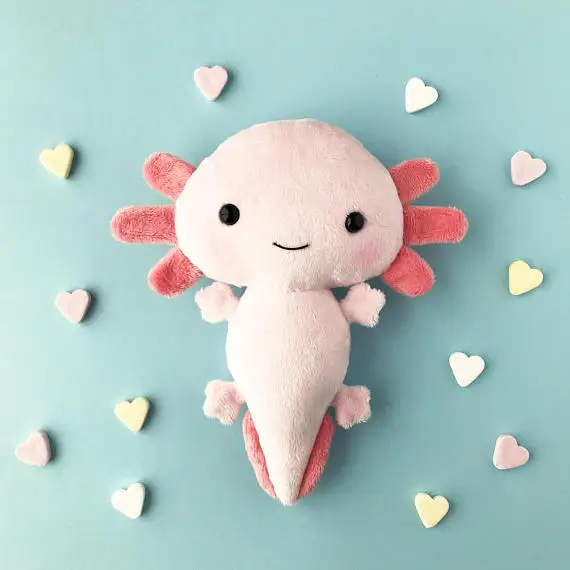 Plush Toy - Stuffed Toy- Plush Salamander - Mexican Salamander Axolotl ...