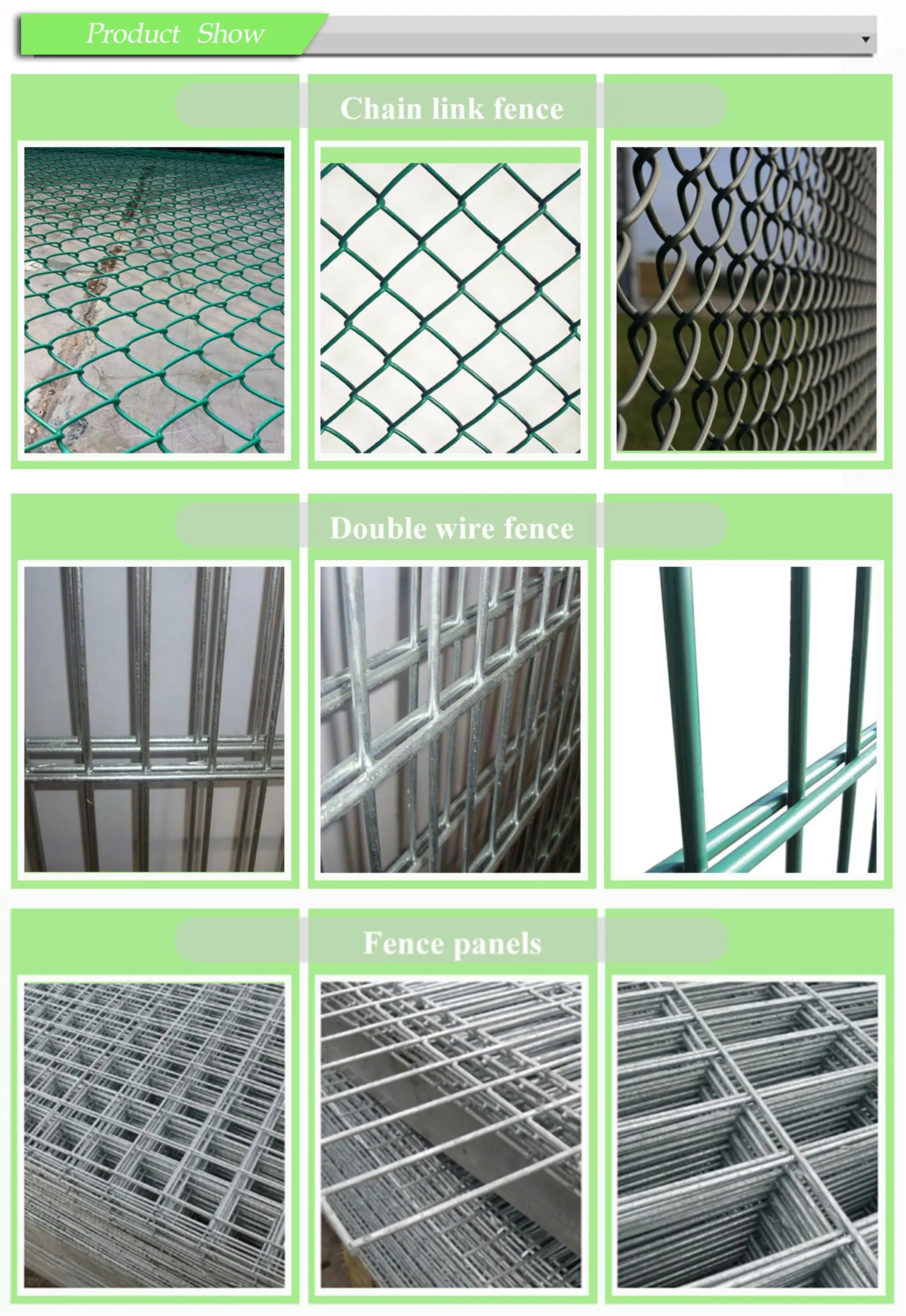 Cheap pvc coated galvanized chain link fence price