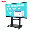 China smart 65 inch interactive board 20 dots capacitive touch screen mini stand no projector portable interactive whiteboard