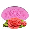 Yiwu One Big Rose Shaped Eco-friendly 3d Silicone Molds For DIY Polymer Clay Artificial Tool Moulds