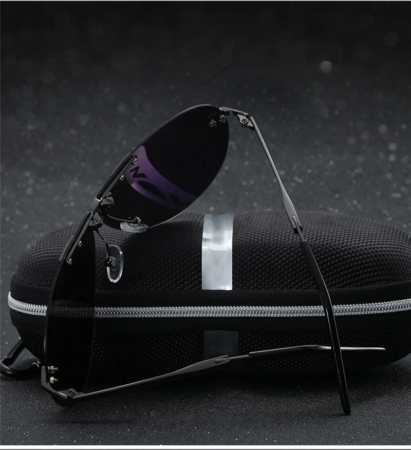 Fuqian Fashion TAC Foldable Designer Polarized UV400 Pilot Men Eyewear