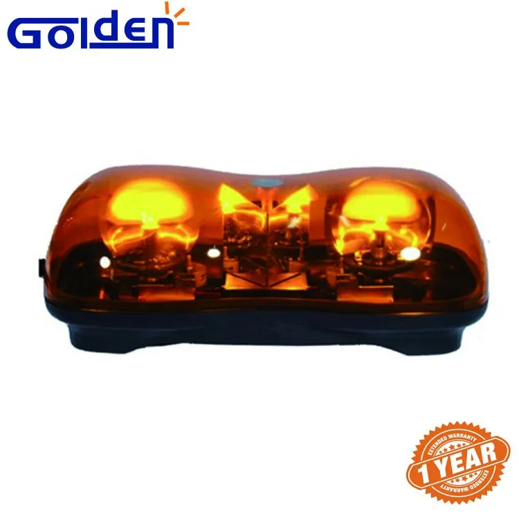 35w Halogen Amber Rotating Light Bar Truck Road Construction Mini