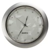 Silver bezel decorative crystal clock insert in good quality,alloy quartz clock insert 18mm-24mm sunray dial,hot wholesale clock