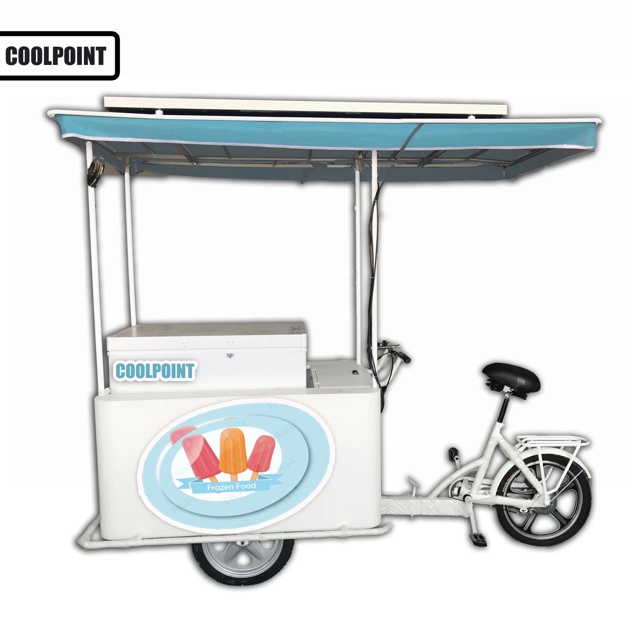 Juka Portable Ice Cream Solar 12v Freezer With Bike/cart Buy Solar Powered Ice Cream Freezer