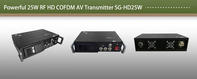Customized COFDM wireless digit data link 100KM av transmitter