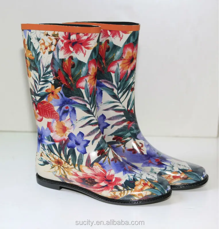 colorful rubber boots