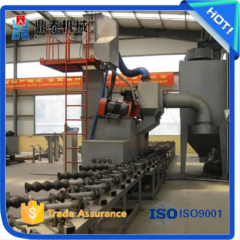 Professional steel pipe shot blasting machine, steel pipe inner and outer wall shot blaster